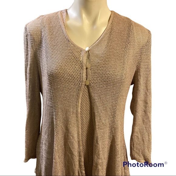 DAMIANOU Vintage Silver mesh detail metallic dress and cardigan set - Picture 6 of 15